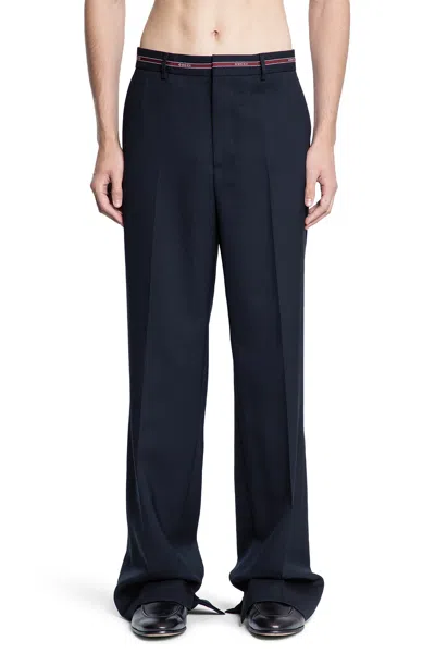 Gucci Selvedge Wool Trousers In Black