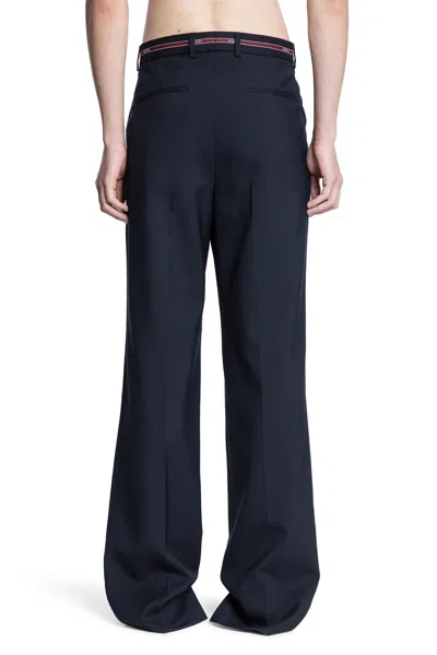 Gucci Selvedge Wool Trousers In Black