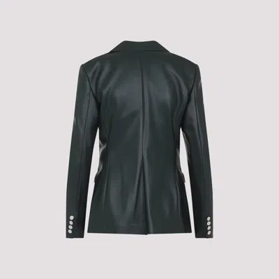 Ralph Lauren Parker Blazer Lamb Leather Jacket In Green