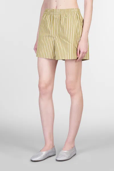 Ami Alexandre Mattiussi Shorts In Green Cotton