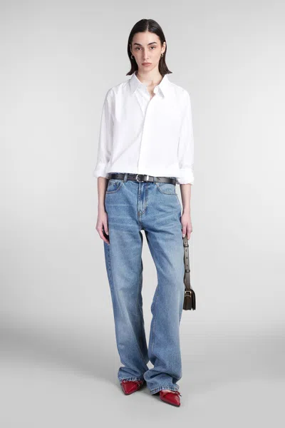Ami Alexandre Mattiussi Shirt In White Cotton In White
