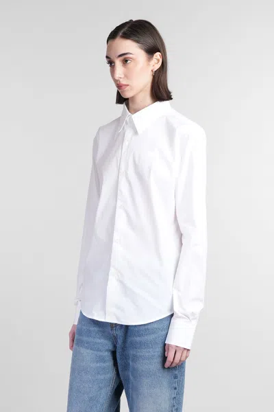 Ami Alexandre Mattiussi Shirt In White Cotton In White