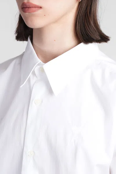 Ami Alexandre Mattiussi Shirt In White Cotton In White