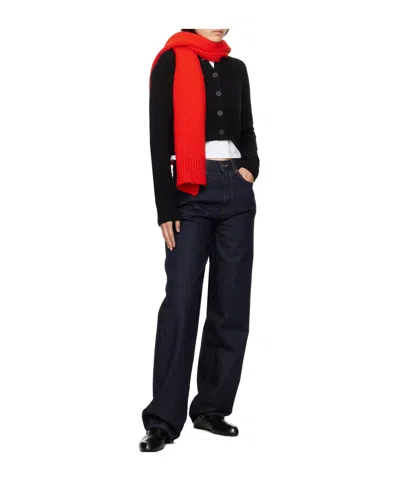 Loulou Studio Unstretched Loose Straight Jeans In Blue
