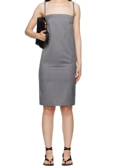 Loulou Studio Gray Blanca Minidress