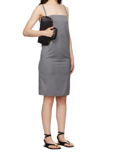 Loulou Studio Gray Blanca Minidress