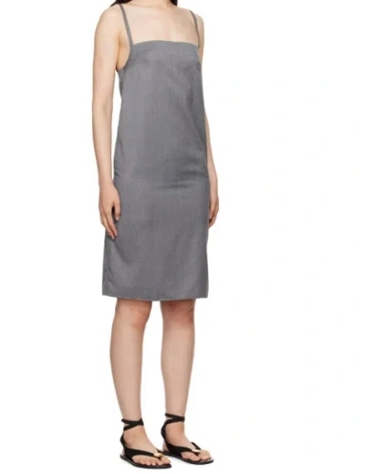 Loulou Studio Gray Blanca Minidress