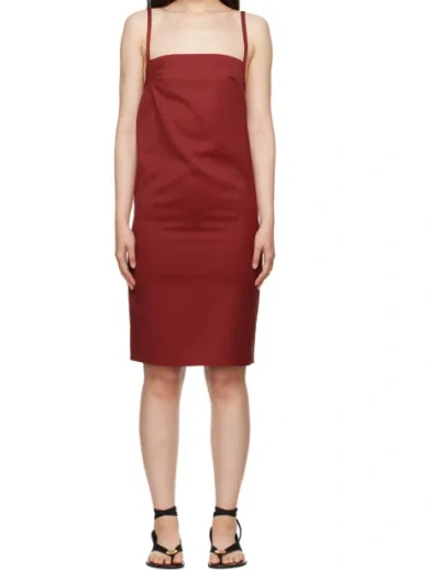 Loulou Studio Burgundy Blanca Minidress In Burgundy