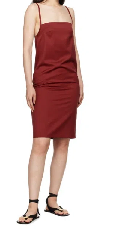 Loulou Studio Burgundy Blanca Minidress In Burgundy