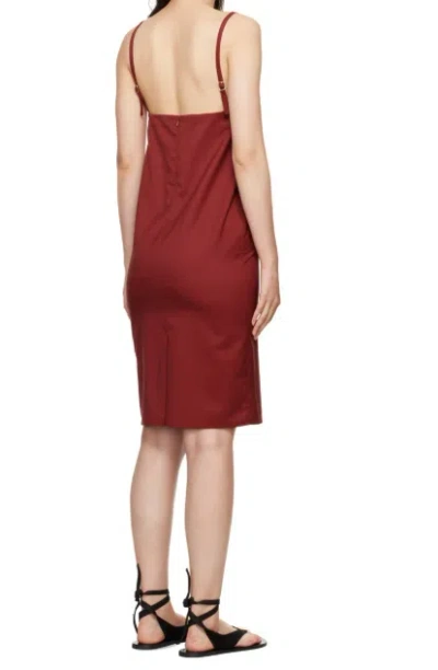 Loulou Studio Burgundy Blanca Minidress In Burgundy