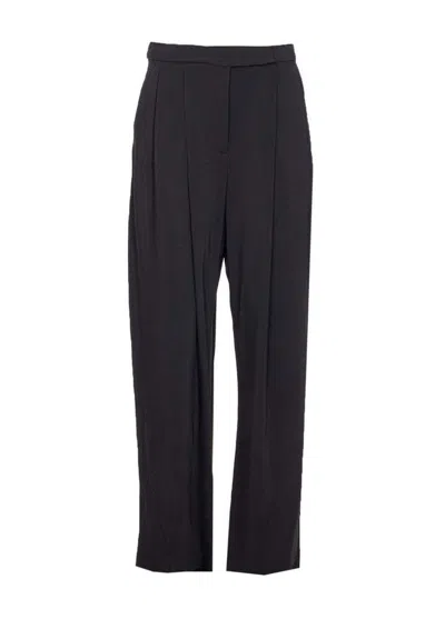 Pinko Flared Trousers With Belt Loops And Pockets In Blue