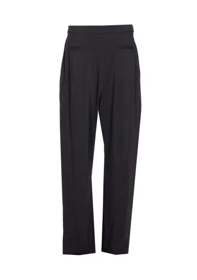 Pinko Flared Trousers With Belt Loops And Pockets In Blue