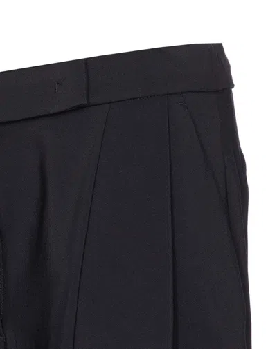 Pinko Flared Trousers With Belt Loops And Pockets In Blue