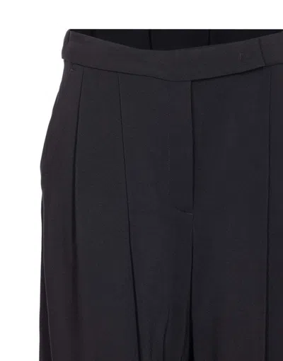 Pinko Flared Trousers With Belt Loops And Pockets In Blue