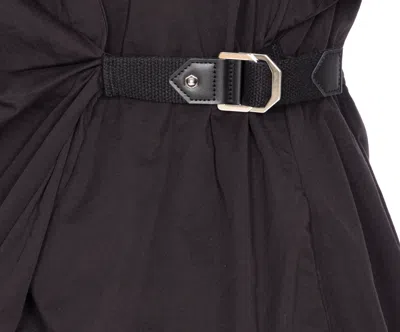 Pinko Draped Mini Dress Belted Waist