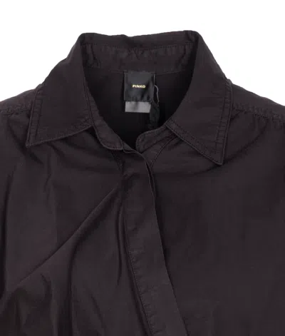 Pinko Draped Mini Dress Belted Waist