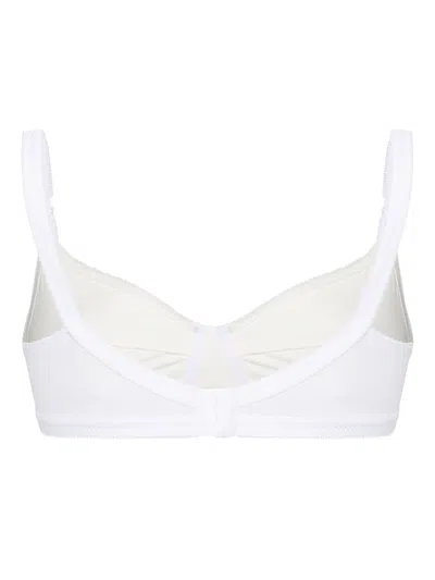N°21 Scalloped-edges Bra In White