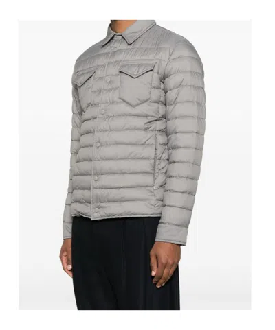 Herno Quilted Jacket In Gray