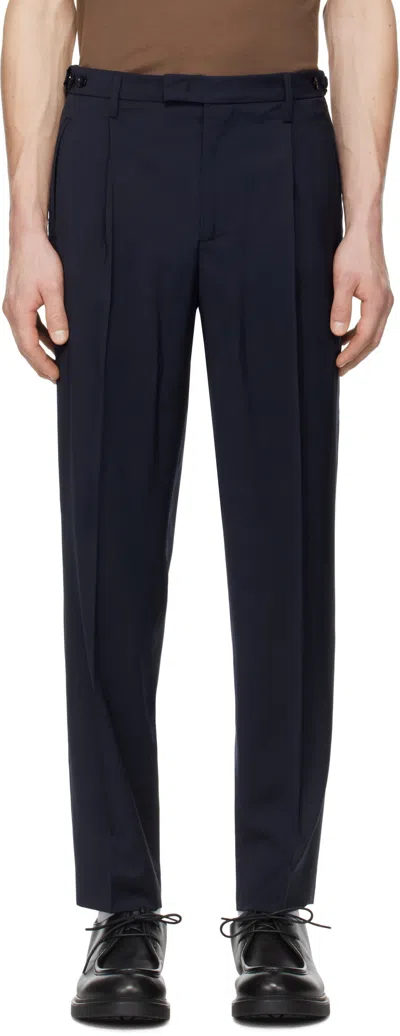 Barena Venezia Barena Mens Masco Single-pleat Tropical Wool Trousers In Blue
