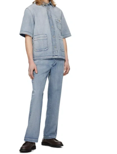 Barena Venezia Non-stretch Denim Shirt In Blue