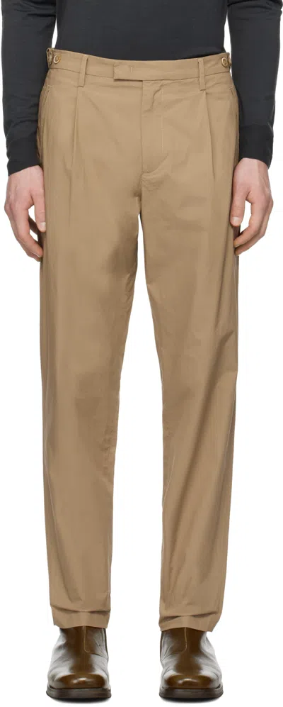 Barena Venezia Beige Masco Vion Trousers In Brown