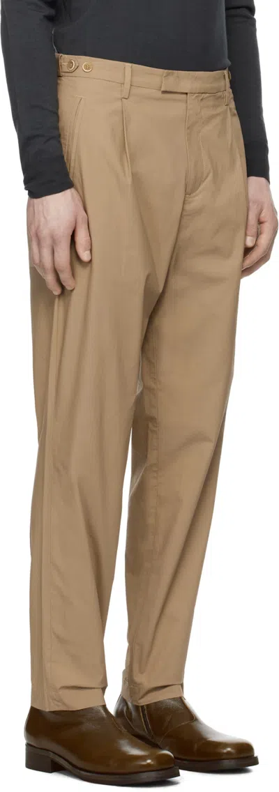 Barena Venezia Beige Masco Vion Trousers In Brown