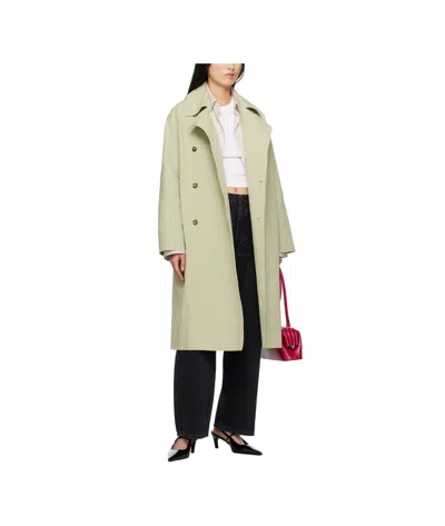 Loulou Studio Long-sleeved Button-down Trench Coat