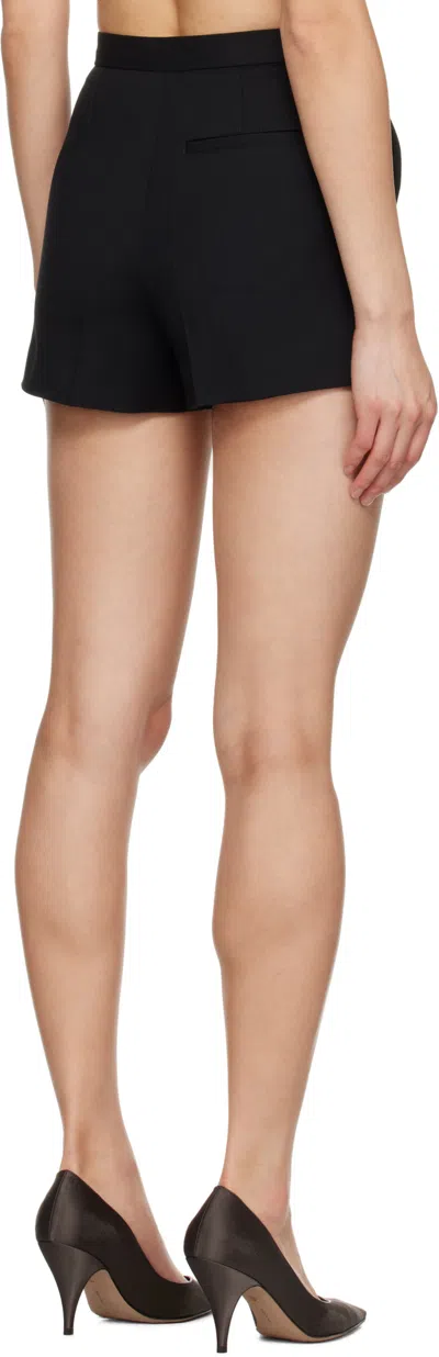 Loulou Studio Stretch-wool Mini Shorts In Black