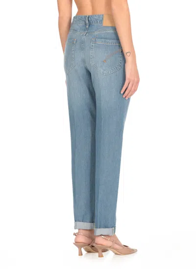 Dondup Rolled Cuffs Five-pocket Trousers In Blue