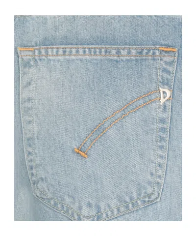 Dondup Straight Fit Denim Trousers In Blue