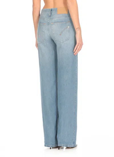 Dondup Straight Fit Denim Trousers In Blue