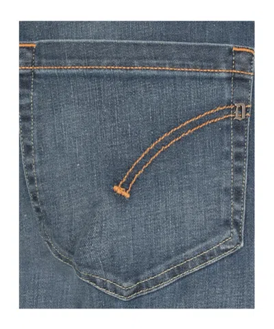 Dondup Button Fitted Jeans In Blue