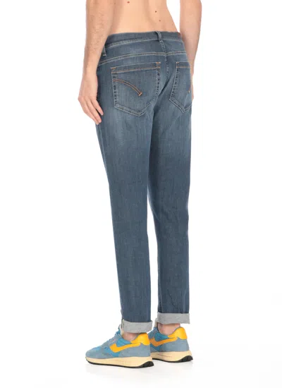 Dondup Button Fitted Jeans In Blue