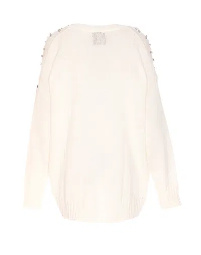 Aniye By Embellished Knit Cardigan In Neutral