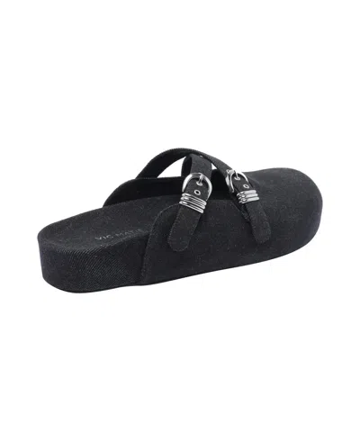 Vic Matie Buckle Slide Sandals