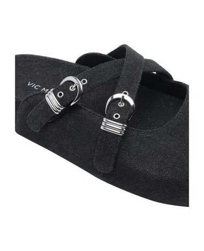 Vic Matie Buckle Slide Sandals