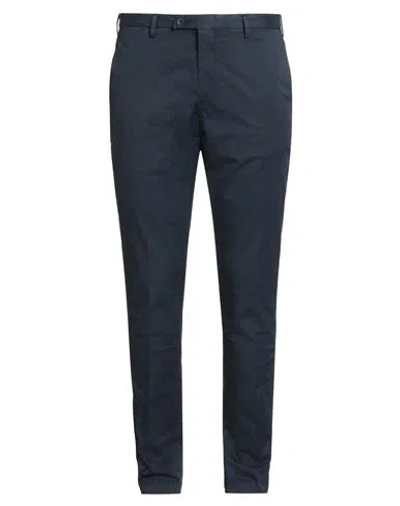 Devore Incipit Man Pants Navy Size 38 Cotton, Elastane