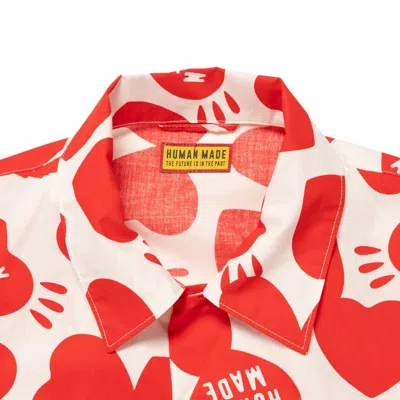 Human Made Heart Aloha Shirt In Red