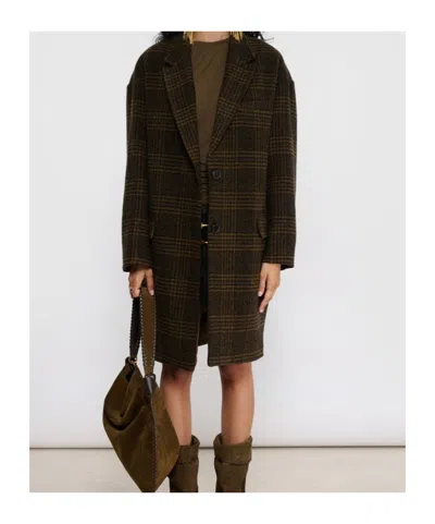 Isabel Marant Étoile Check Coat In Multi