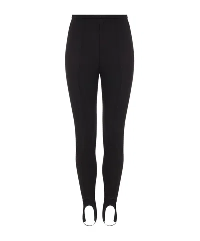 Philosophy Di Lorenzo Serafini Raised-seam High-waist Leggings In Black