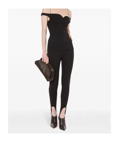 Philosophy Di Lorenzo Serafini Raised-seam High-waist Leggings In Black
