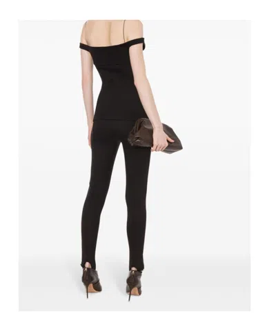 Philosophy Di Lorenzo Serafini Raised-seam High-waist Leggings In Black