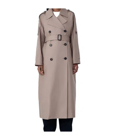 Max Mara Long Sleeve Windbreaker In Gray