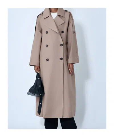 Max Mara Long Sleeve Windbreaker In Gray