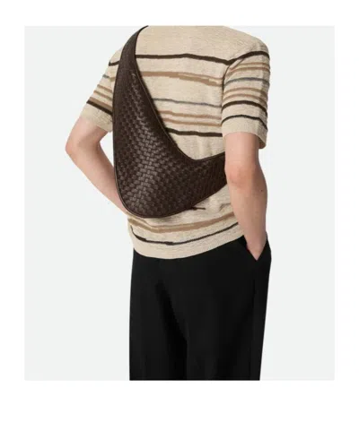 Bottega Veneta Veneto Woven Leather Shoulder Bag In Brown