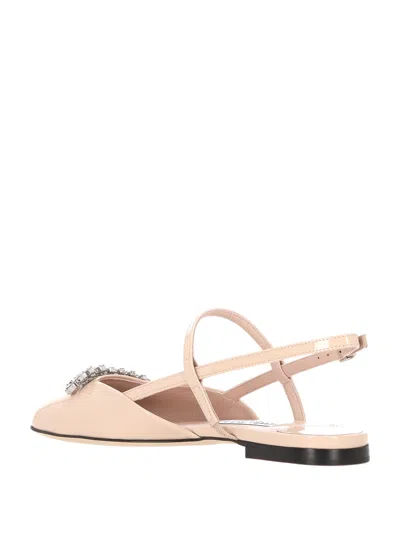 Jimmy Choo Crystal-embellished Ballet Flats