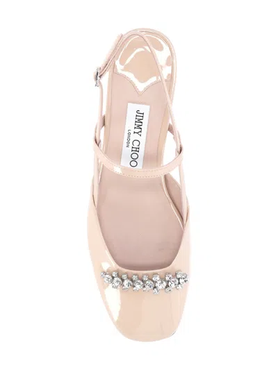 Jimmy Choo Crystal-embellished Ballet Flats