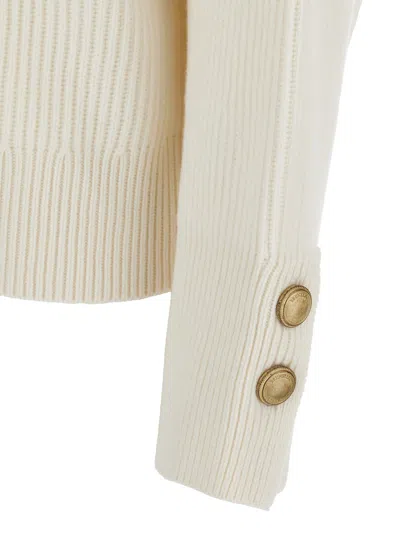 Brunello Cucinelli Long-sleeved Sweater In Neutral