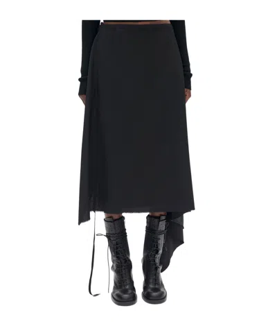 Ann Demeulemeester Ylva Midi Wrap Skirt