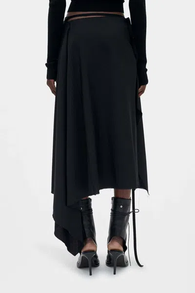 Ann Demeulemeester Ylva Midi Wrap Skirt